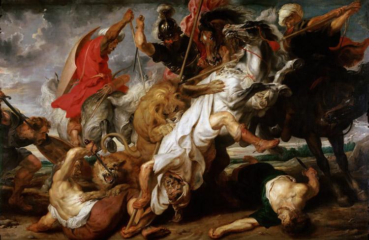 Peter Paul Rubens Lion Hunt (mk27) France oil painting art